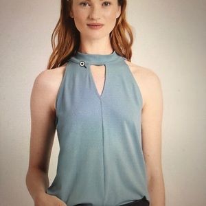 NWT Banana Republic Ocean Glass Halter Top XL